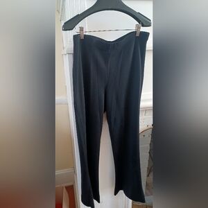 St John Caviar Size 6 Black Knit Trousers